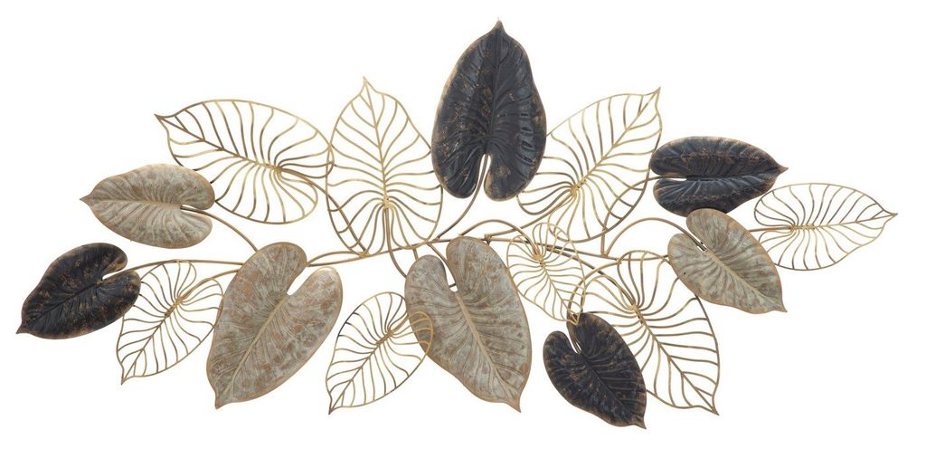 Fali dekoráció, levelek, arany - COURONNE - Butopêa